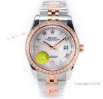 N9 Factory Rolex Datejust II Copy Watch Two Tone Rose Gold Silver Dial